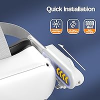 Vista 7 de Hanpusen Battery Pack with Ir Light for Oculus Quest 2, Ir Illuminator Infrared Light with 5000mAh Portable Charger Compatible with Quest 2