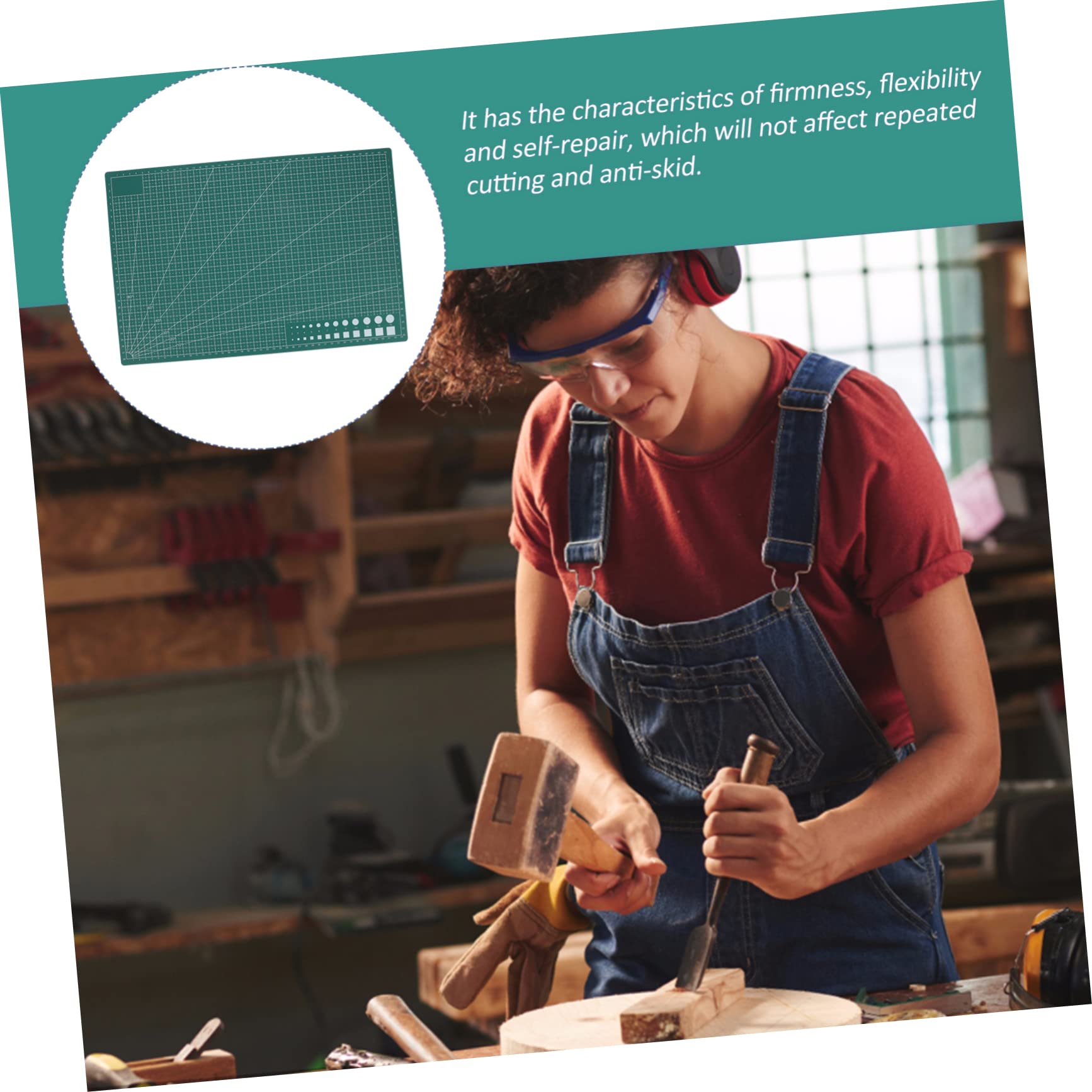 IWOWHERO Craft Cutting Pad A3 Double-sided Self-healing of Pvc for Professionals Hobbyists