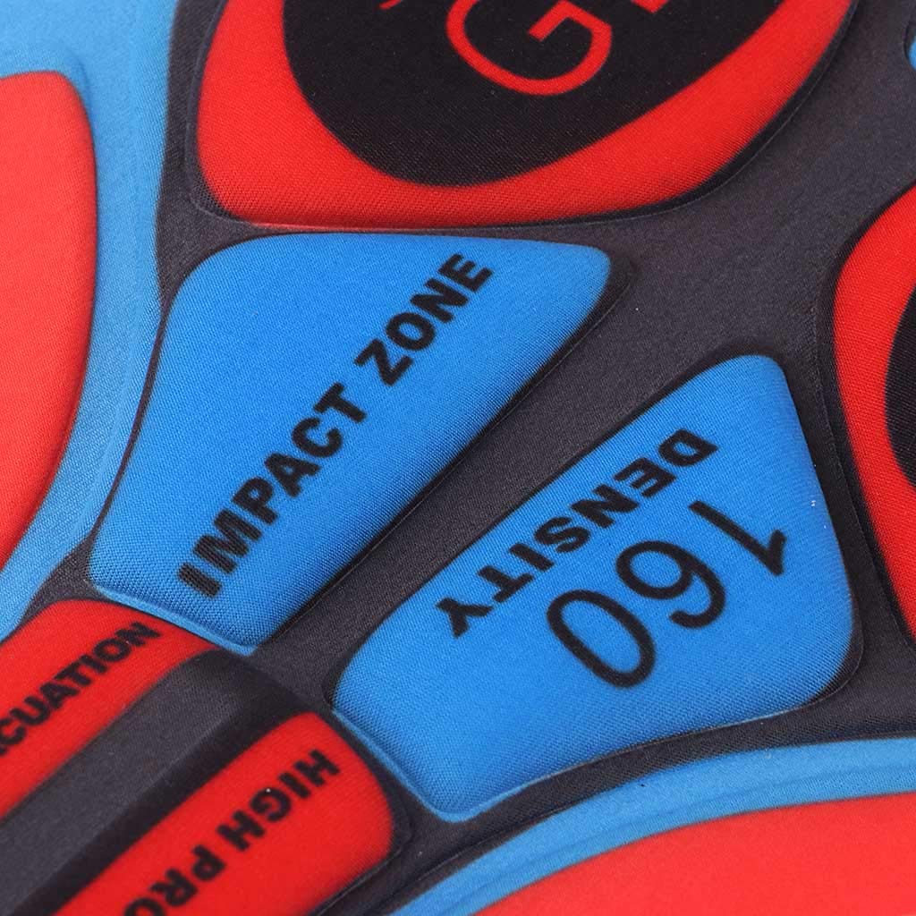 B Baosity Atmungsaktiv Gel-Polster 3D Pad Gel-Polsterung für Radhose Radlerhose Fahrradhose Fahrradbekleidung Kissen - 12D Rot