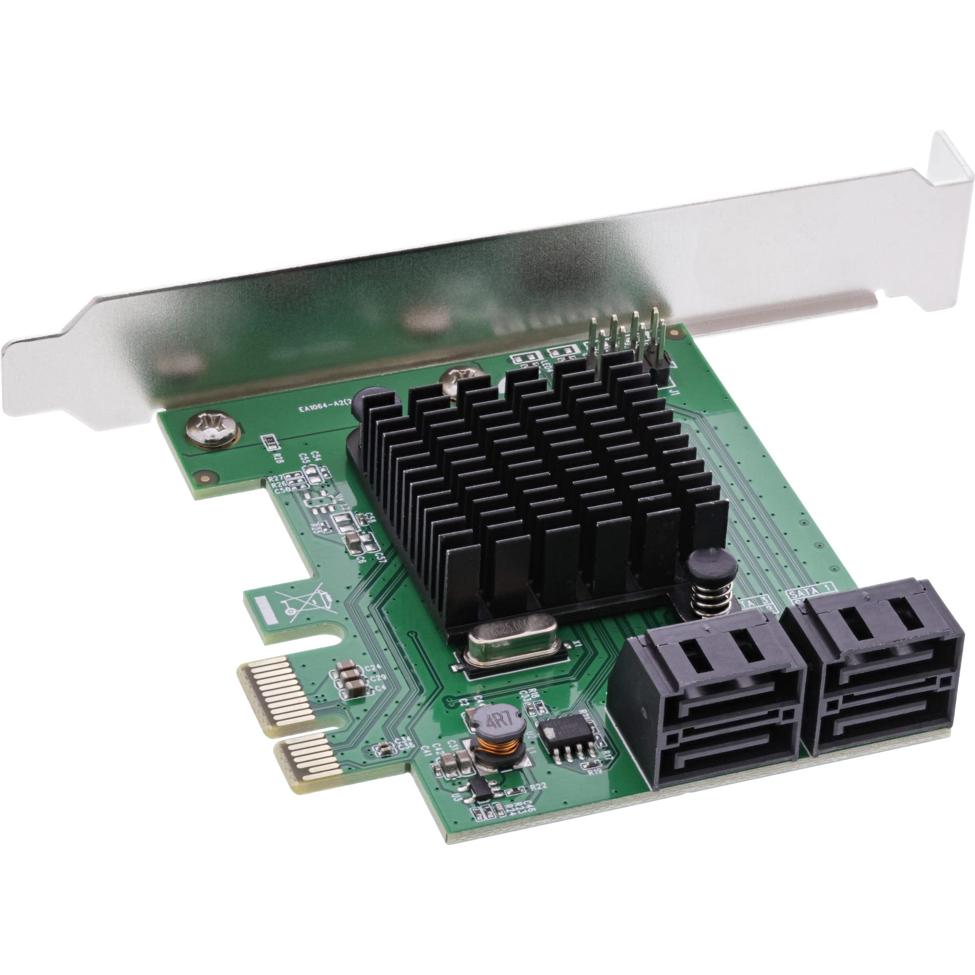 InLine® Schnittstellenkarte, 4X SATA 6Gb/s Controller, PCIe 2.0 (PCI-Express)