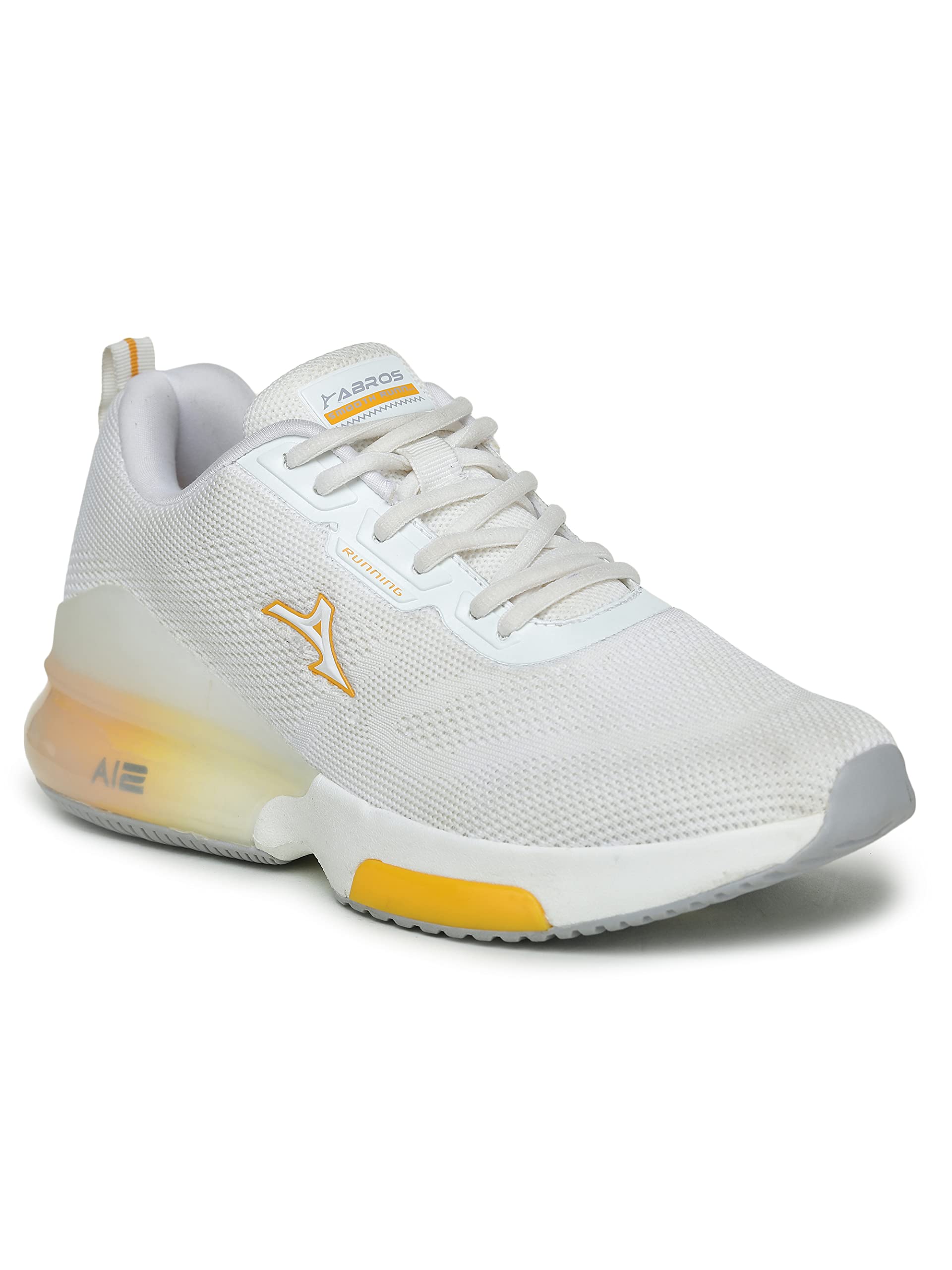 ABROS Mens Ai 2SPL-N ASSG1015AN Sports Shoes -White/Mustard-8UK (B09ZVHQTZM) Amazon Price History, Amazon Price Tracker
