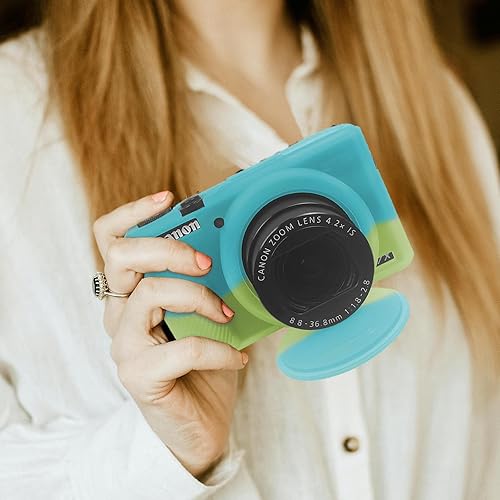 Miniatura 16 de Easy Hood Funda para cámara digital Canon Powershot G7 X Mark III, funda protectora de silicona suave con cubierta de lente extraíble para cámara