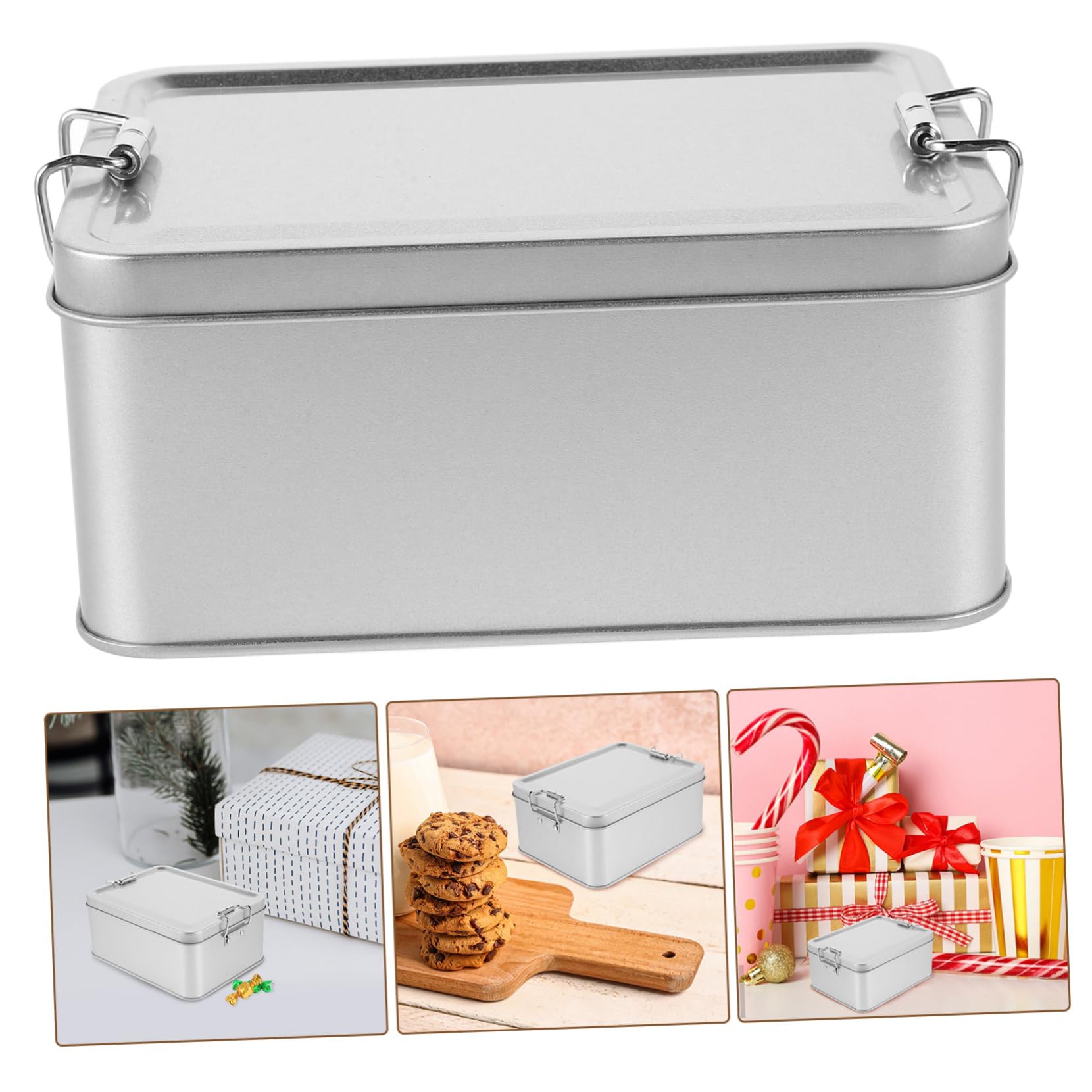 ABOOFAN Lot De 5 Boîtes De Rangement En Fer Blanc Pour Biscuits Bonbons Thé Et Autres Aliments