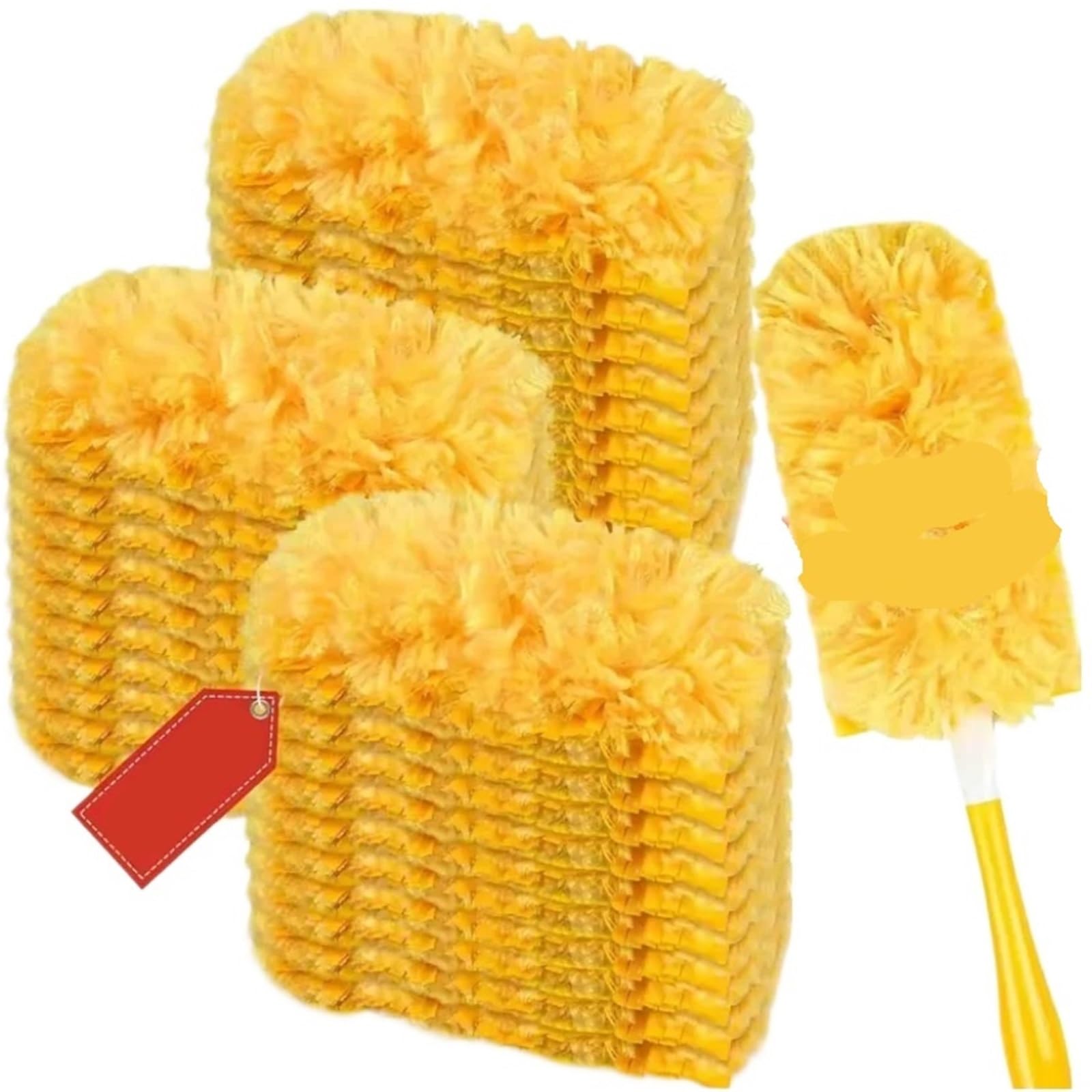 Cleaning Duster Double Sided Electrostatic Precipitator For Clean Dust Spider Web And Desktop(1 handle50PCS)