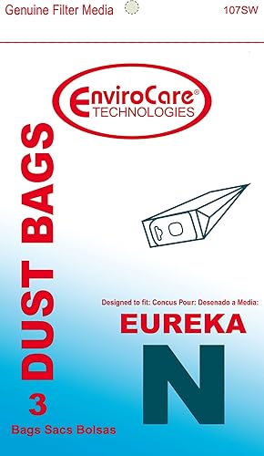 Miniatura 2 de Repuesto para Eureka Style N, DVC, Mighty Mite II, bolsas de papel para aspiradora con bote, 3 unidades # 107SW