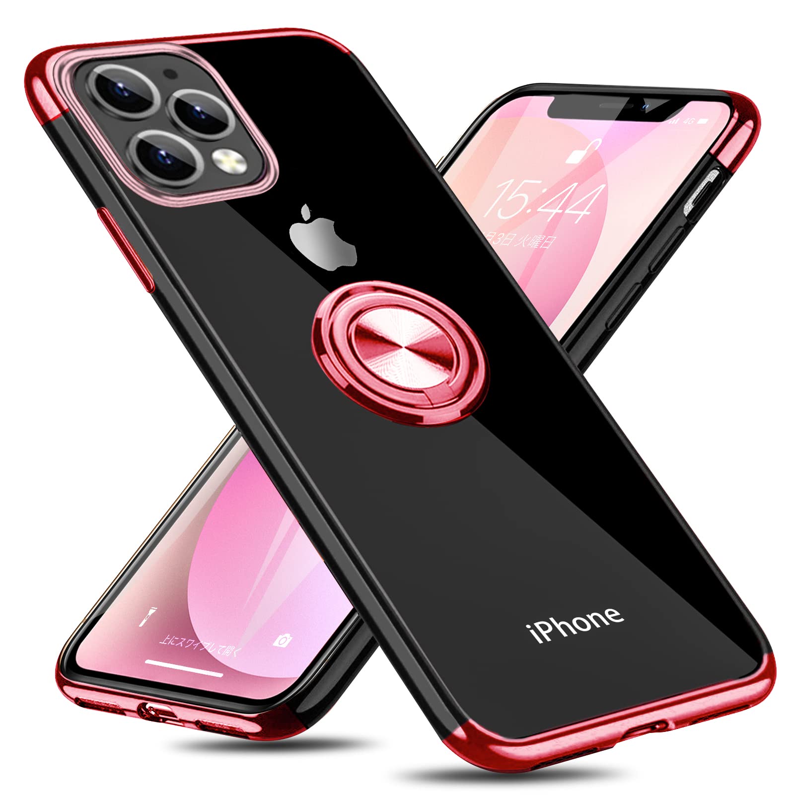 iPhone 11 Pro Max ケース リング付き TPUバンパー ピンク Amazon.co.jp: ZENIX DESIGN TECH iPhone11 用 ケース リング