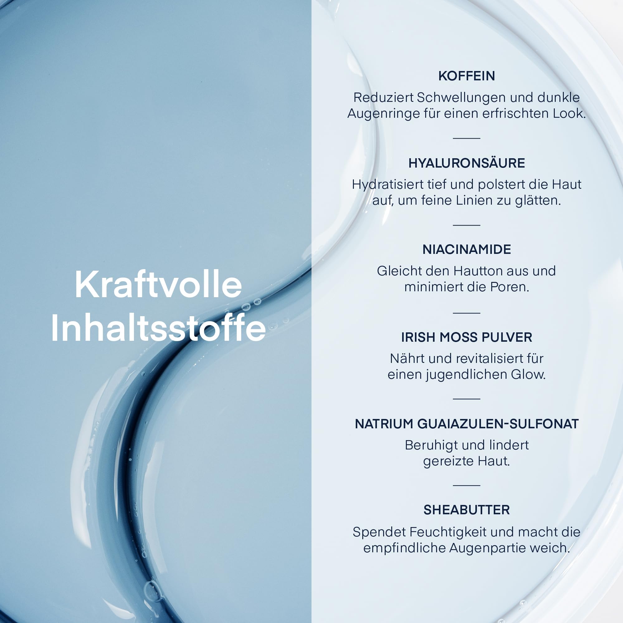 Augenpads gegen Augenringe Korean Skincare: Hyaluron & Koffein Augenpads gegen Tränensäcke & Falten - Vegan & Tierversuchsfrei, für empfindliche Haut geeignet Augenmaske, 30 Paare - Under Eye Patches