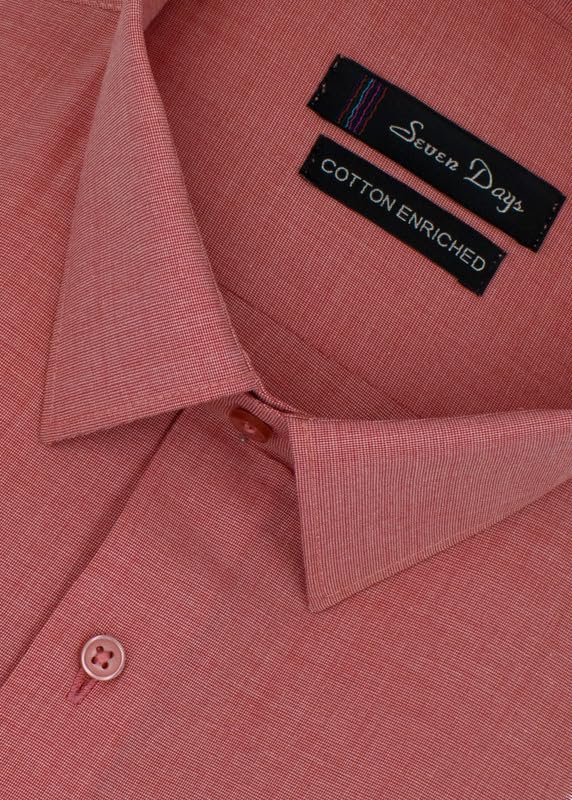 Image of 7-DAYS Men's Premium Formal Shirt - Cotton Blend, Regular Fit, Full Sleeve, with Pocket, Durable & Easy Care - Perfect for Office Wear