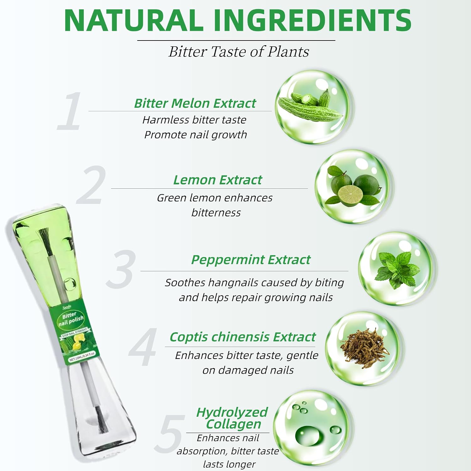Soralis Nail Biting Treatment for Kids, Nail Biting Prevention, No Bite Nail Polish, Thumb Sucking Deterrent, Protect & Repair 2 in1 Double Effect, Help Kids & Adults Stop Nail Biting 0.34Fl Oz(10ML)