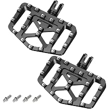 2018-2025 Motorcycle Front Foot Pegs Softail Rider Footpeg compatible with Harley Davidson FXBB FXLR FXLRS FXLRST FXST FLSB FXBR FXBRS Sportster S RH1250S (Black, Wide)