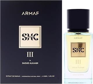 Armaf SHK III By Saoud Al Kaabi Extrait De Parfum For Him 100ml, Long Lasting Fragrance, Luxury Signature Scent, Chypre Floral Men’s Perfume With Bergamot, Lily & Patchouli