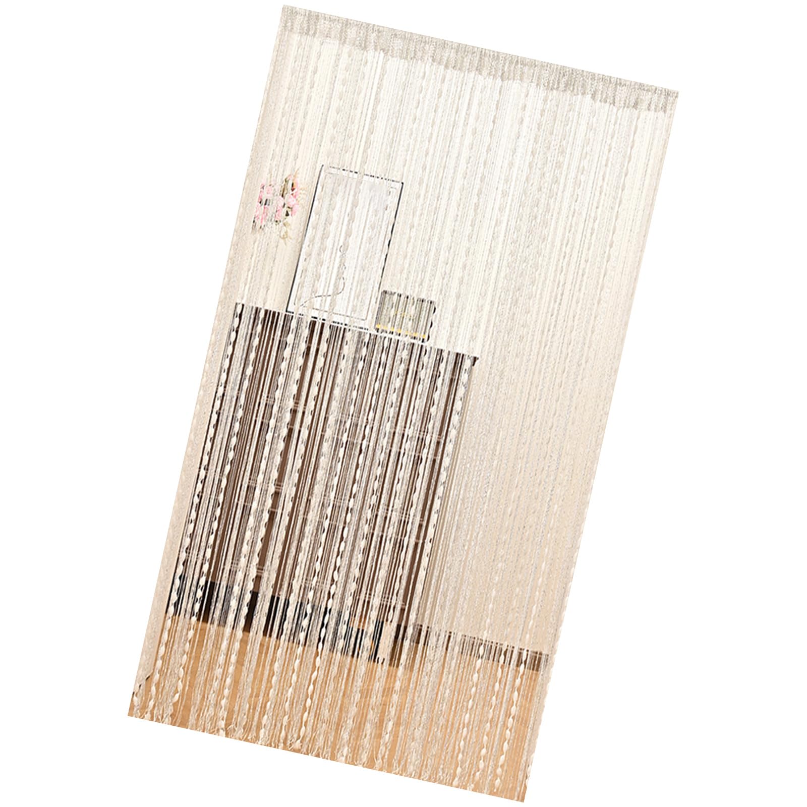 Elnwnnkc Privacy Enhances Jeweled Curtain with Dense Tassels Bedroom Decoration Washable Polyester Component Privacy Room Divider Curtain