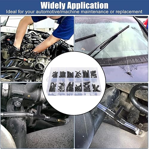 Miniatura 5 de BELOMI Surtido de conectores de vacío, 125 piezas de nailon tipo púas de tubo de vacío, kit surtido de conectores de tubo de vacío universal de 12