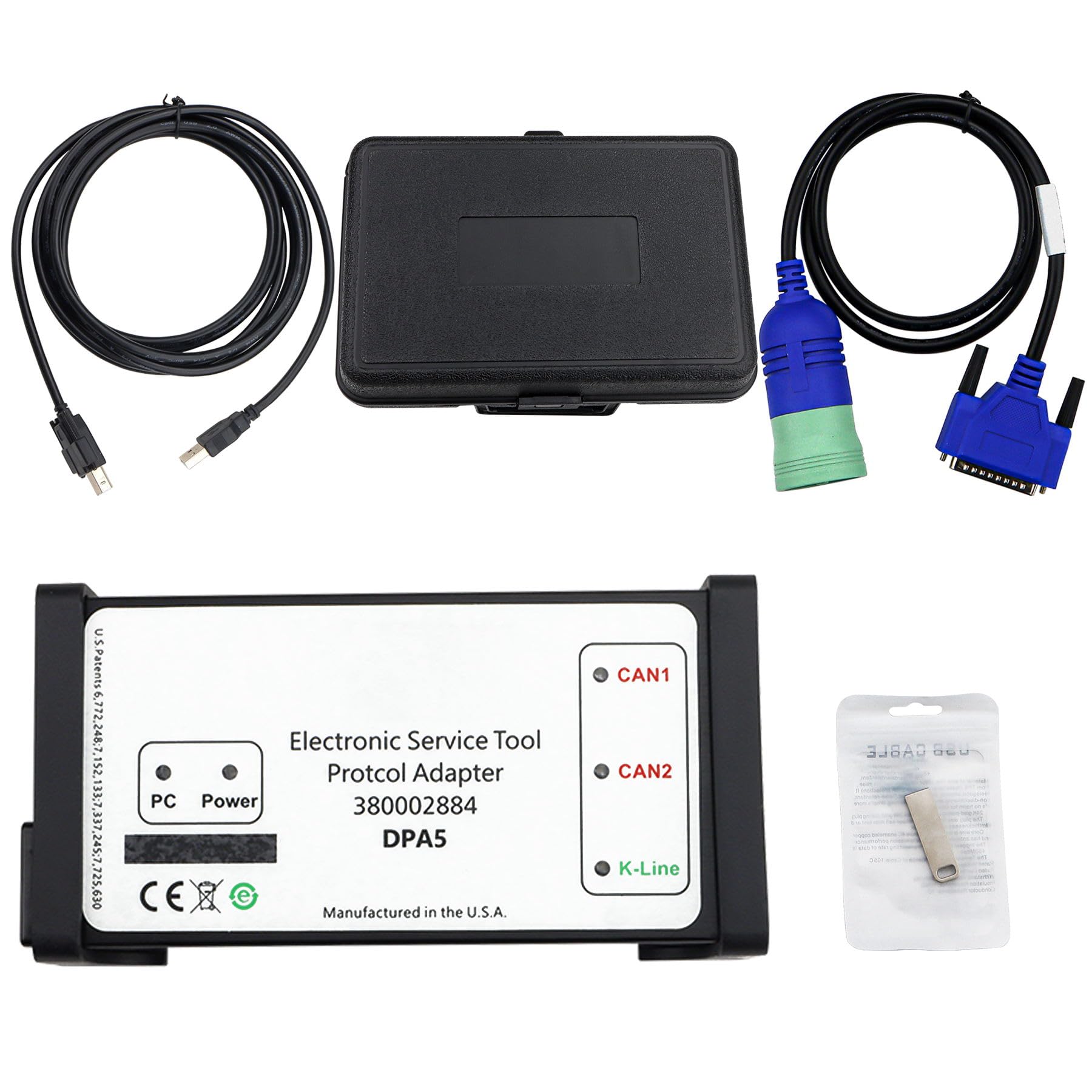 380002884 V8.6 EST DPA5 Diagnostic Tool Kit Dearborn Protocol Adapter 5 for New Holland Electronic Service Tools (EST) for CNH Tractor Loaders