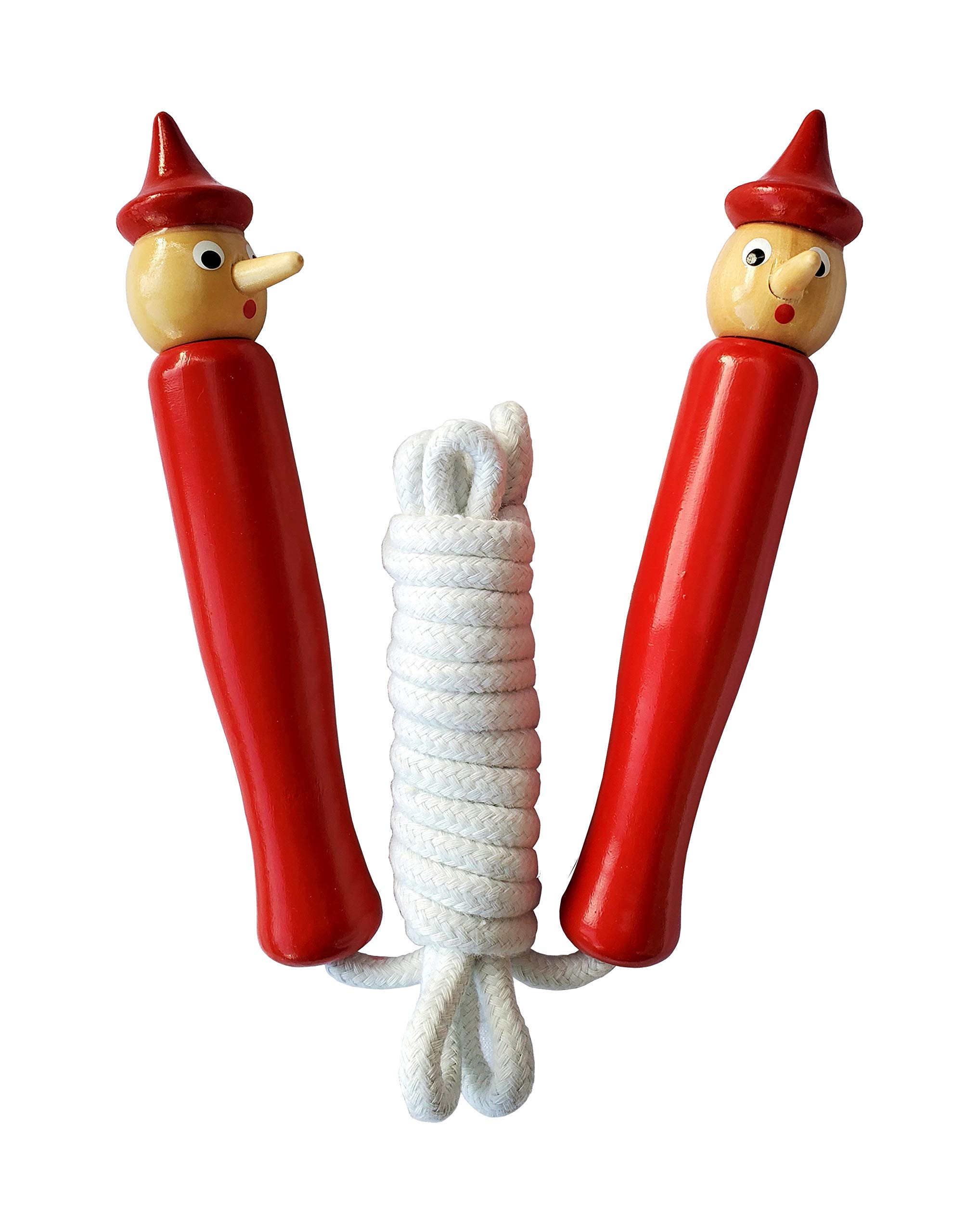 Corde à sauter vintage avec poignées en bois - Canada