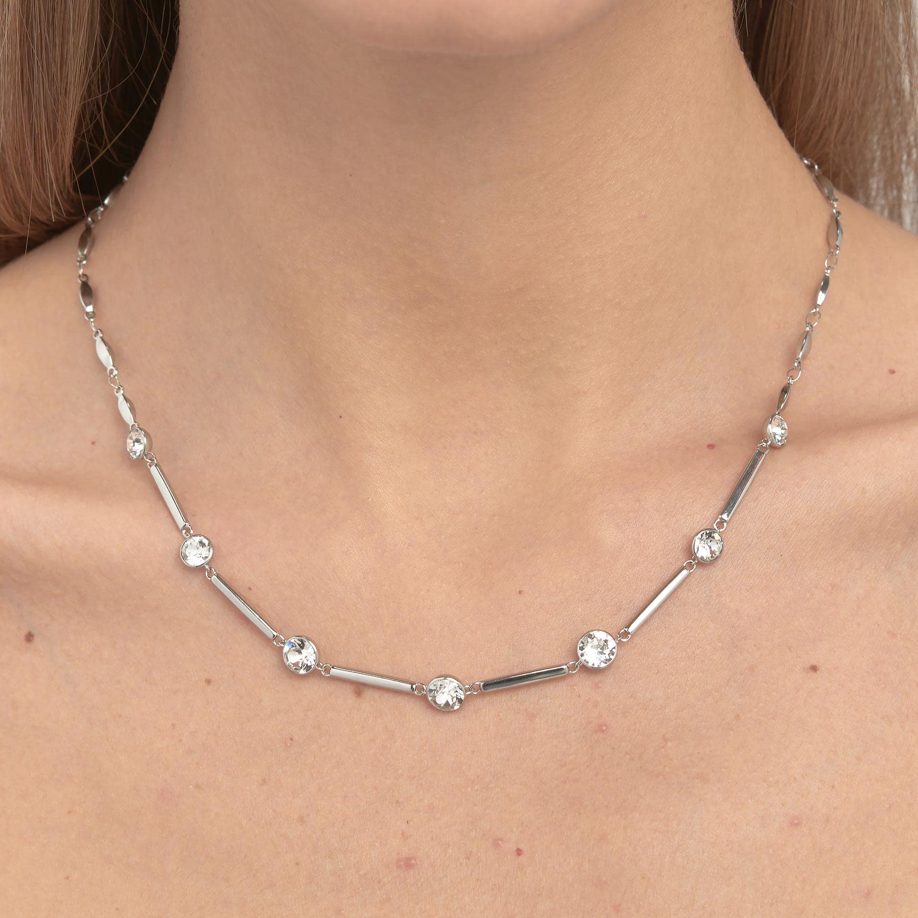 Brosway Collana Donna in Acciaio | Collana Con Cristalli Swarovski© | Collezione Affinity - BFF158