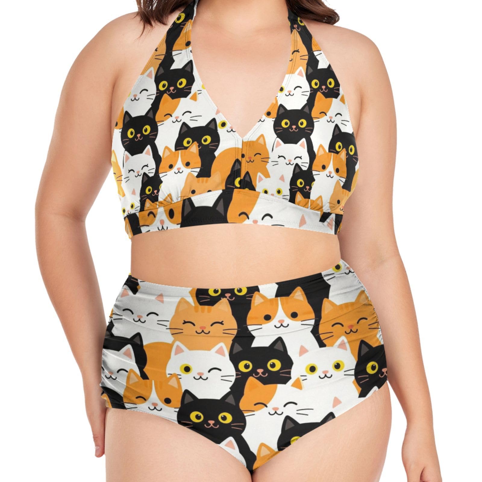 FRODOTGV Costumi da bagno da donna curvy, da L a 4XL