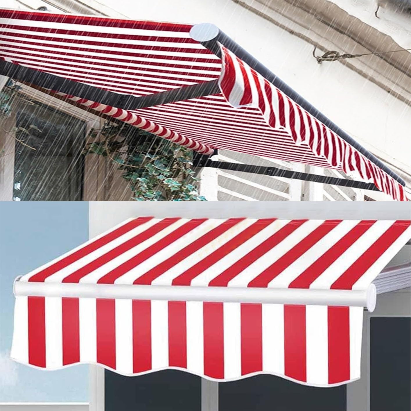 markisen ersatzbezug ZFUCMAYL Einziehbarer Ersatzstoff for Terrassenmarkisen, Robuster Markisen- (Rahmenlos), Viele Größen, Sonnenschutz-Markisenbezug for Türfenster(16.4x4.9ft) Garten Husaberg TE Coleman Heaton Peak Comfort Model:Levante