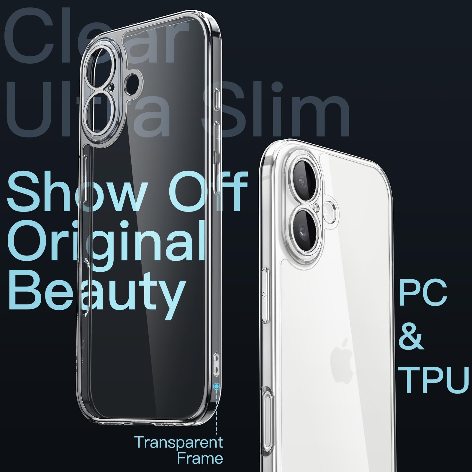 JETech iPhone 17 6.3インチ用 スリムケース 薄型軽 JETech iPhone 17 