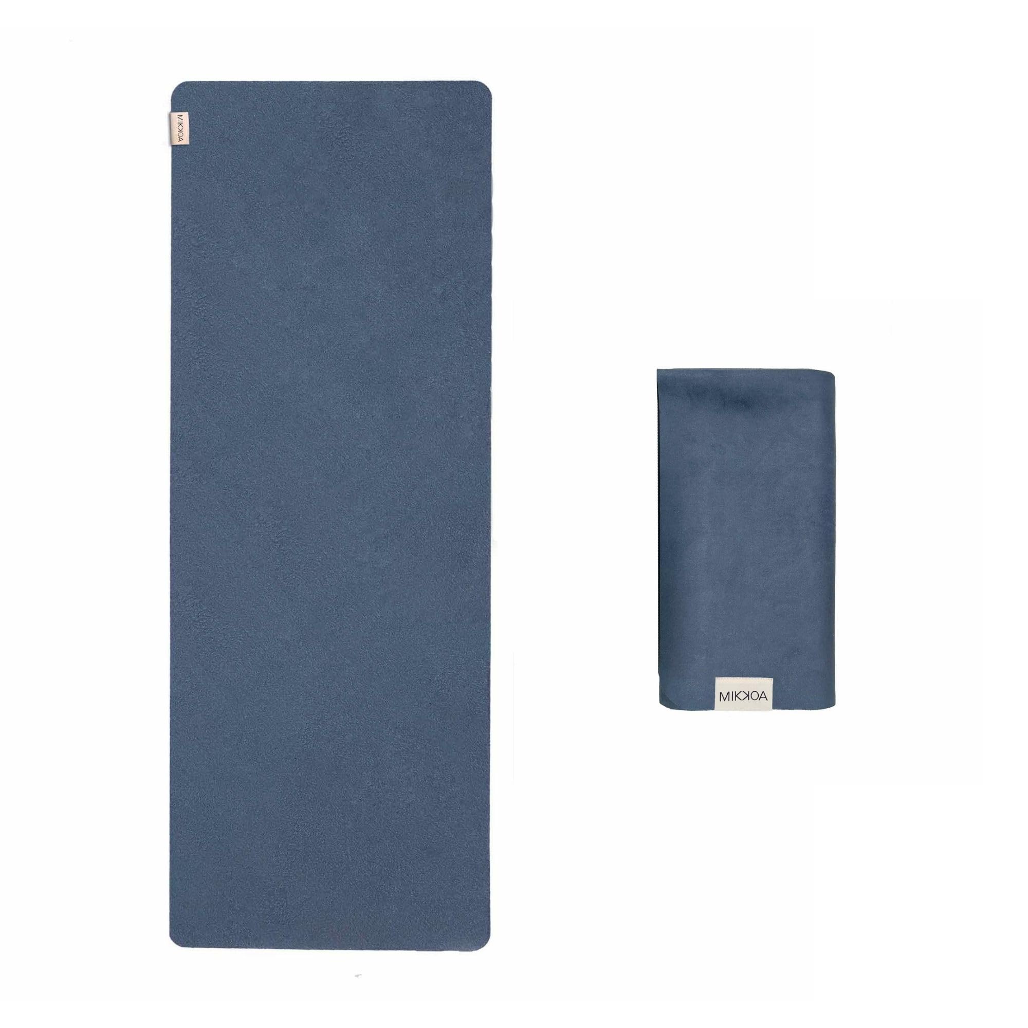 MIKKOA Travel Yoga Mat 1.5mm | Foldable, Lightweight for Backpacking, Retreat, Outdoors, Gym, Pilates | Exercise Mat | Machine Washable | Eco-Friendly
