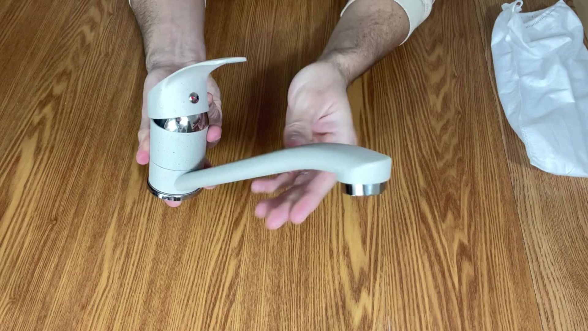 Miscelatore Lavello Monocomando Doccetta Estraibile Cucina Beige Avena Sabbia - Foto 8