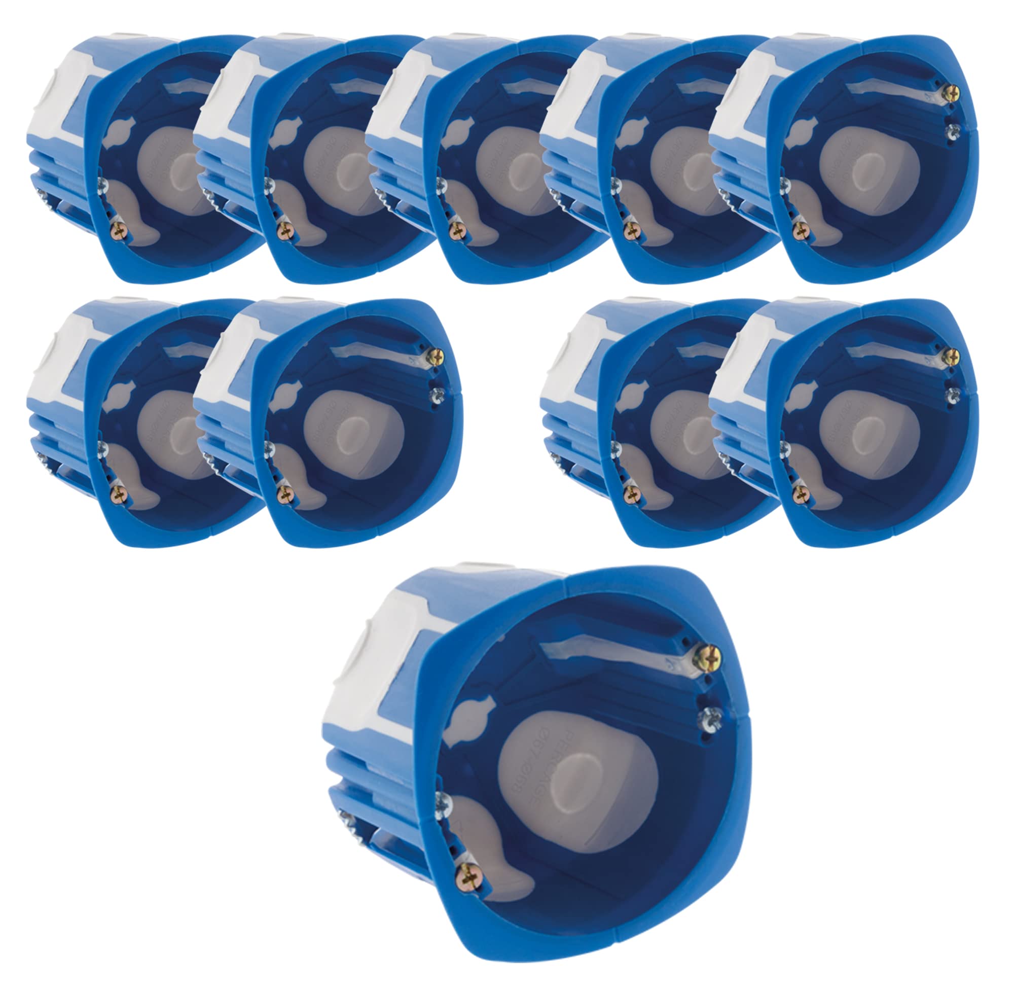 BLM Lot de 10 boîtes encastrement No Air Multimat 67x 50mm - Bleu