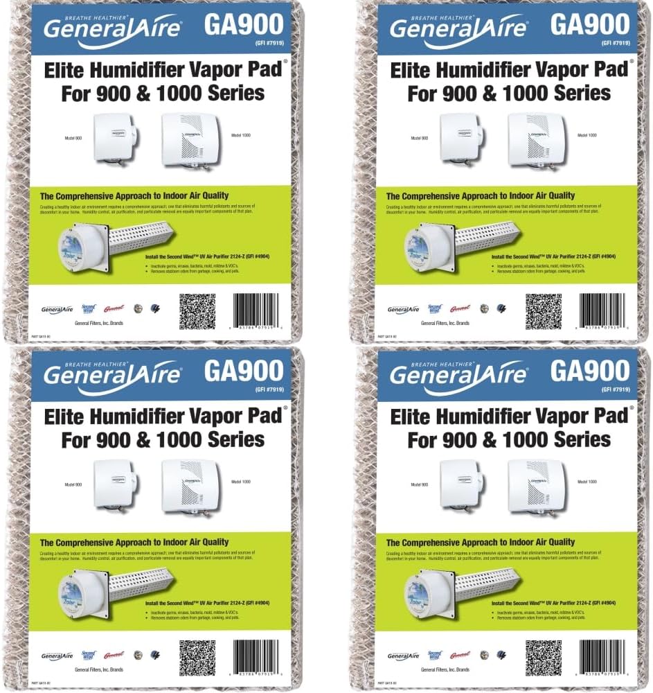 4-PK- GeneralAire GA900/GA19 Humidifier Water Filter For GeneralAire 900 & 1000 Humidifiers - GFI #7919