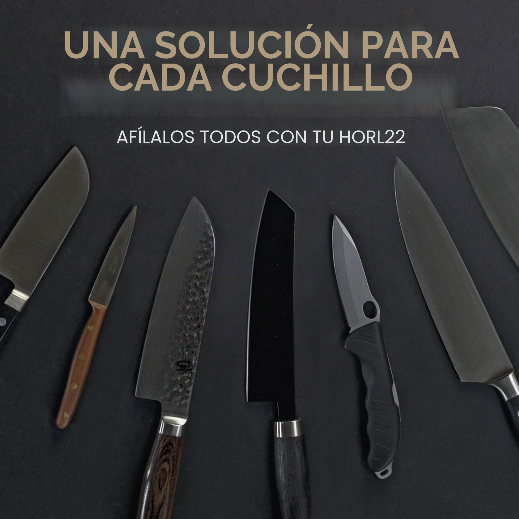 Rodillo afilador HORL2 Pro - rodillo afilador para cuchillos con engranaje planetario para transmisión de 1:3 y con soporte magnético con ángulos de 15 y 20 grados