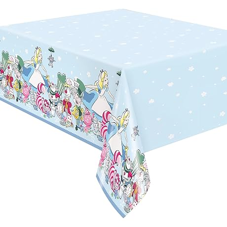 Disney Alice in Wonderland Tablecloth: Embark on a Whimsical Fiesta