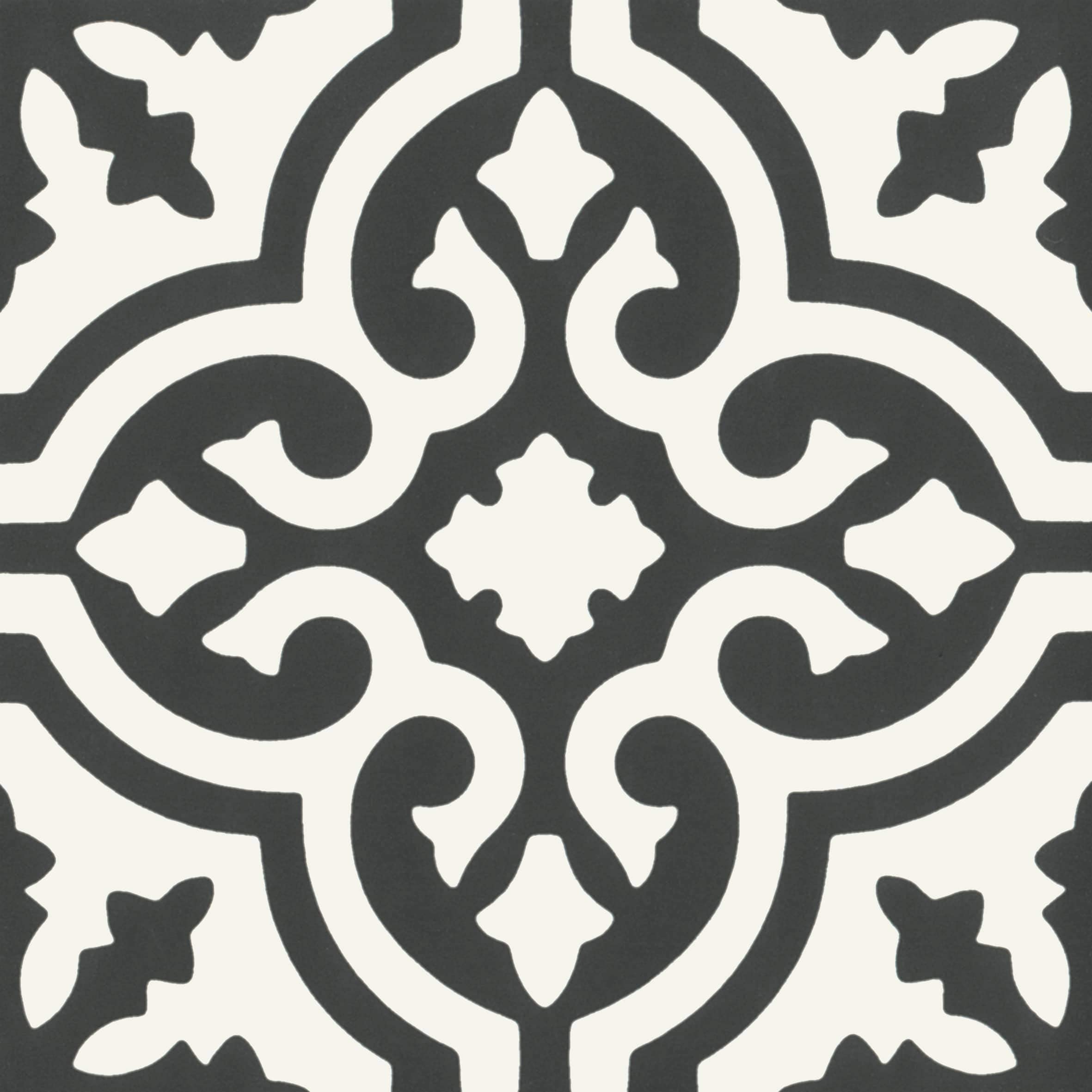 Atlas Ceramics Pattern 3 Reverie Patterned Floor & Wall Porcelain Tile, Decor 3, 200Mm X 200Mm - Kitchen Or Bathroom Splashback