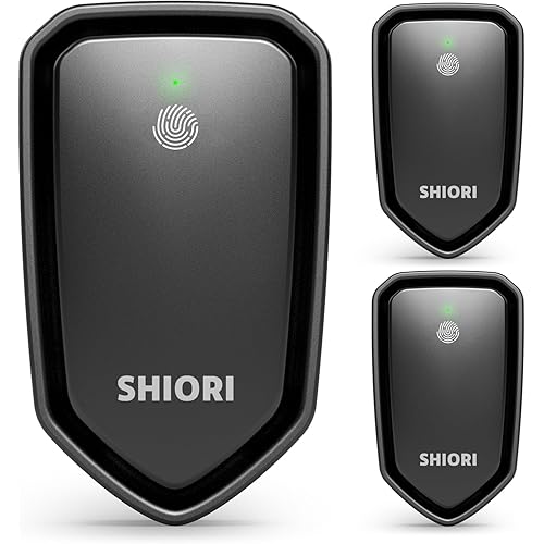 3 pack SHIORI air purifier plug, Negative Ion Technology Air Ionizers Purifier For Home, Portable Air Filter Odor, Quiet Air Freshener for Smoke Smell, Bedroom, Office, Kitchen, Pets(Black)