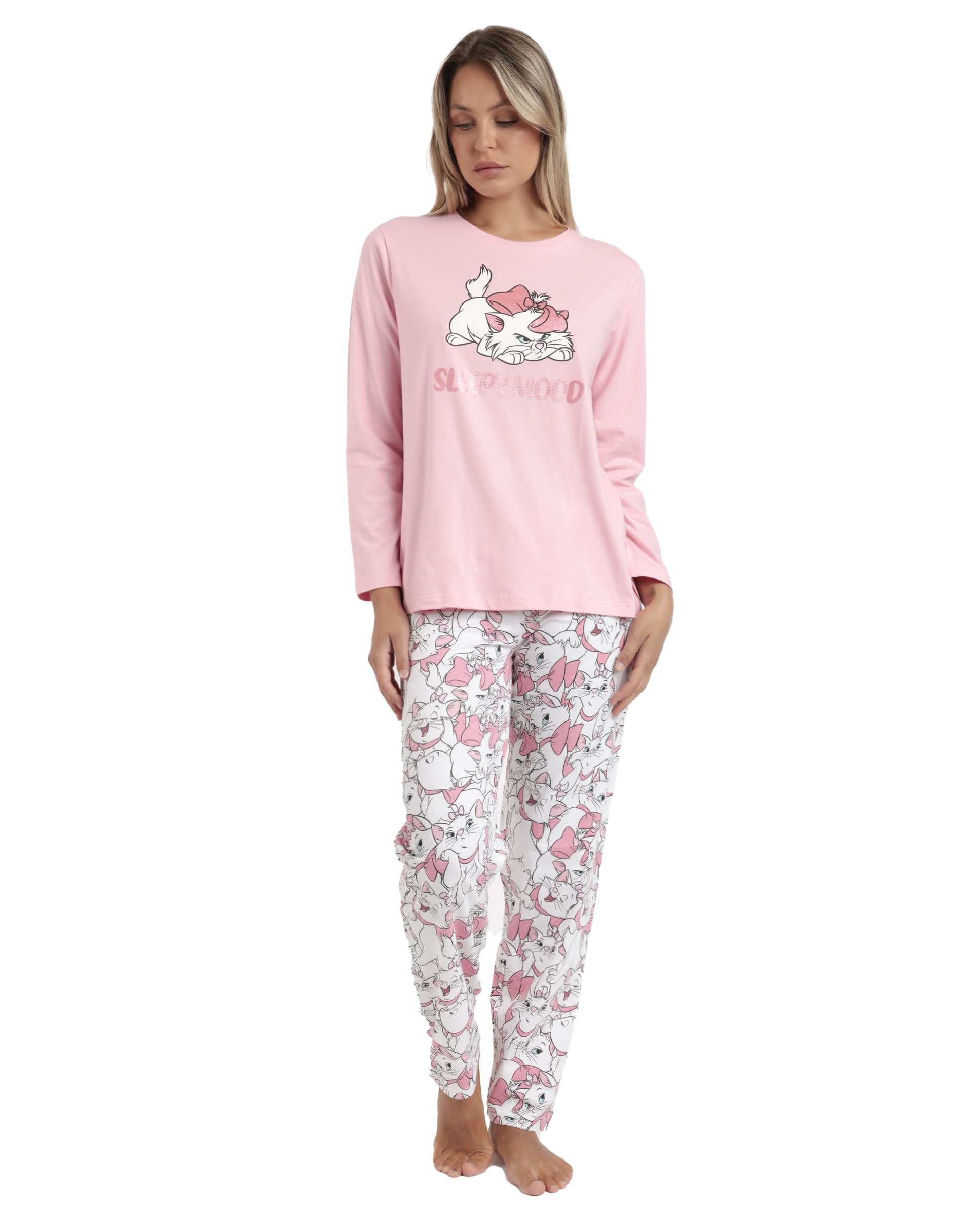 Disney Pigiama a maniche lunghe Sleepy Marie da donna