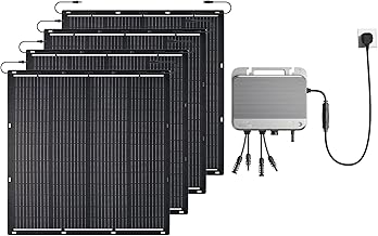 Zendure Balcony Power Plant, Flexible Solar Panel 920 W, SolarFlow800 800 W Micro Inverter, Suitable for SolarFlow Balcony Power Station with Memory, IP67