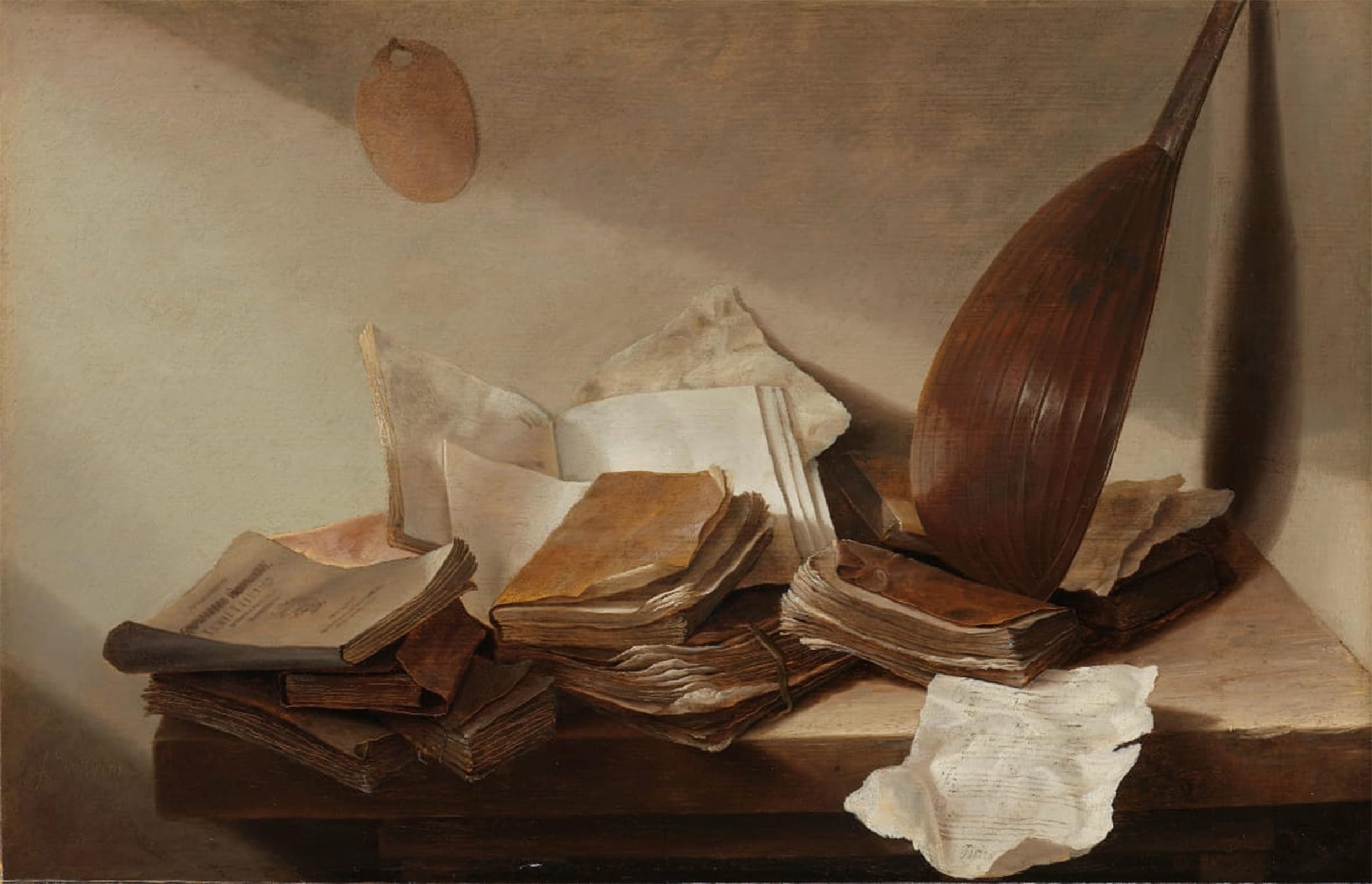 SERENDIPITP Aesthetic Poster Photo Wall Print Retro Picture Still Life with Books by Jan Davidsz De Heem Modern Wall Artwork for Home Decor 60x90cm