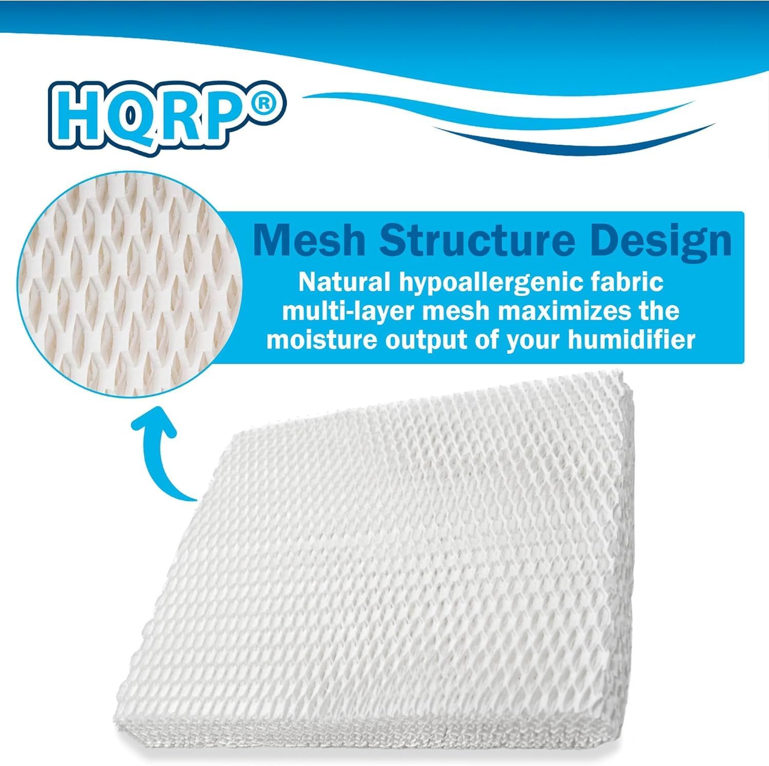 HQRP 2-Pack Wick Filter for Vornado MD1-0034 Replacement fits EV100, EV200, EVDC300, EVDC500, Evap2, Evap40 Evaporative Humidifiers