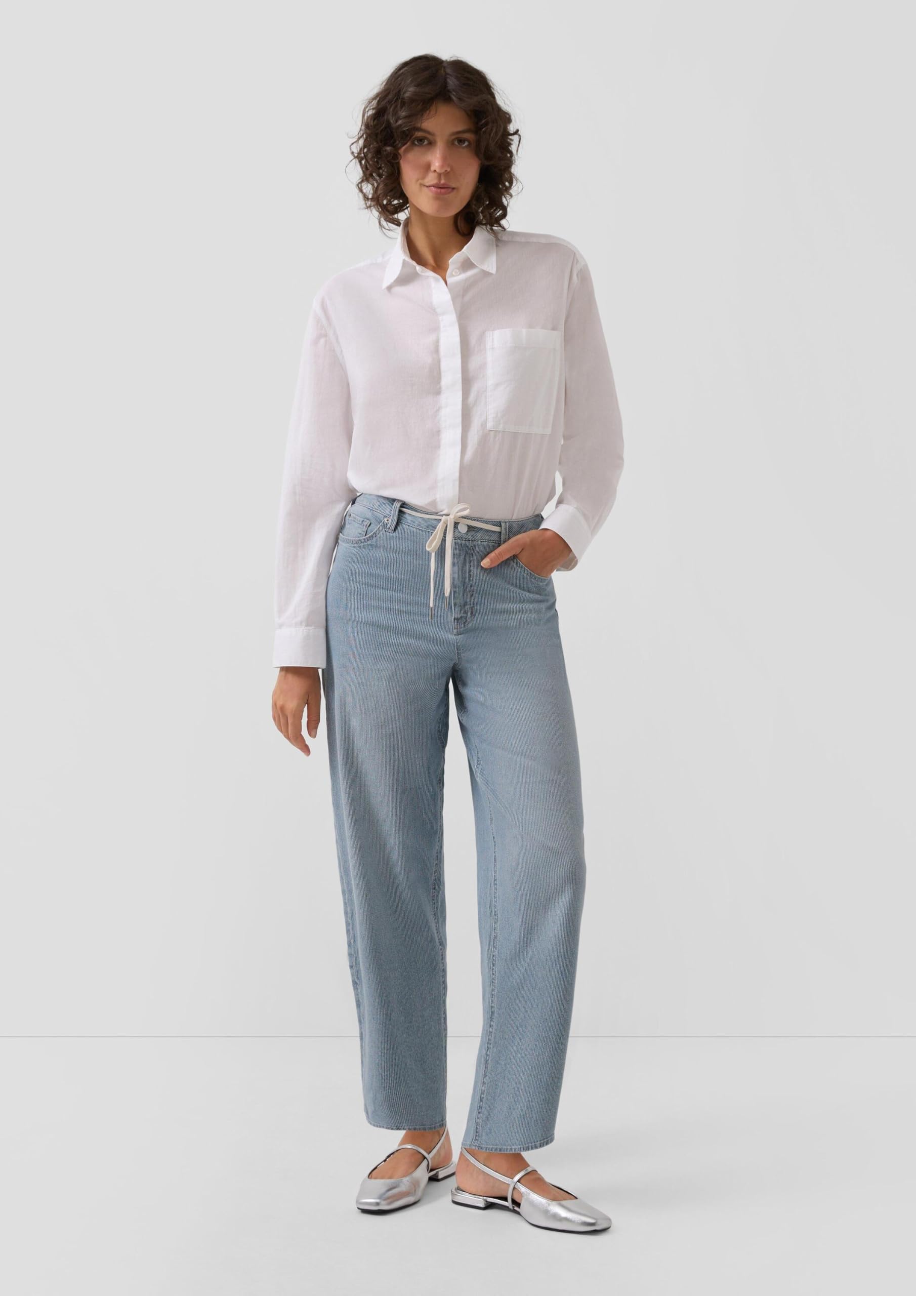 s.Oliver Ankle-Jeans/High Rise/Barrel Fit