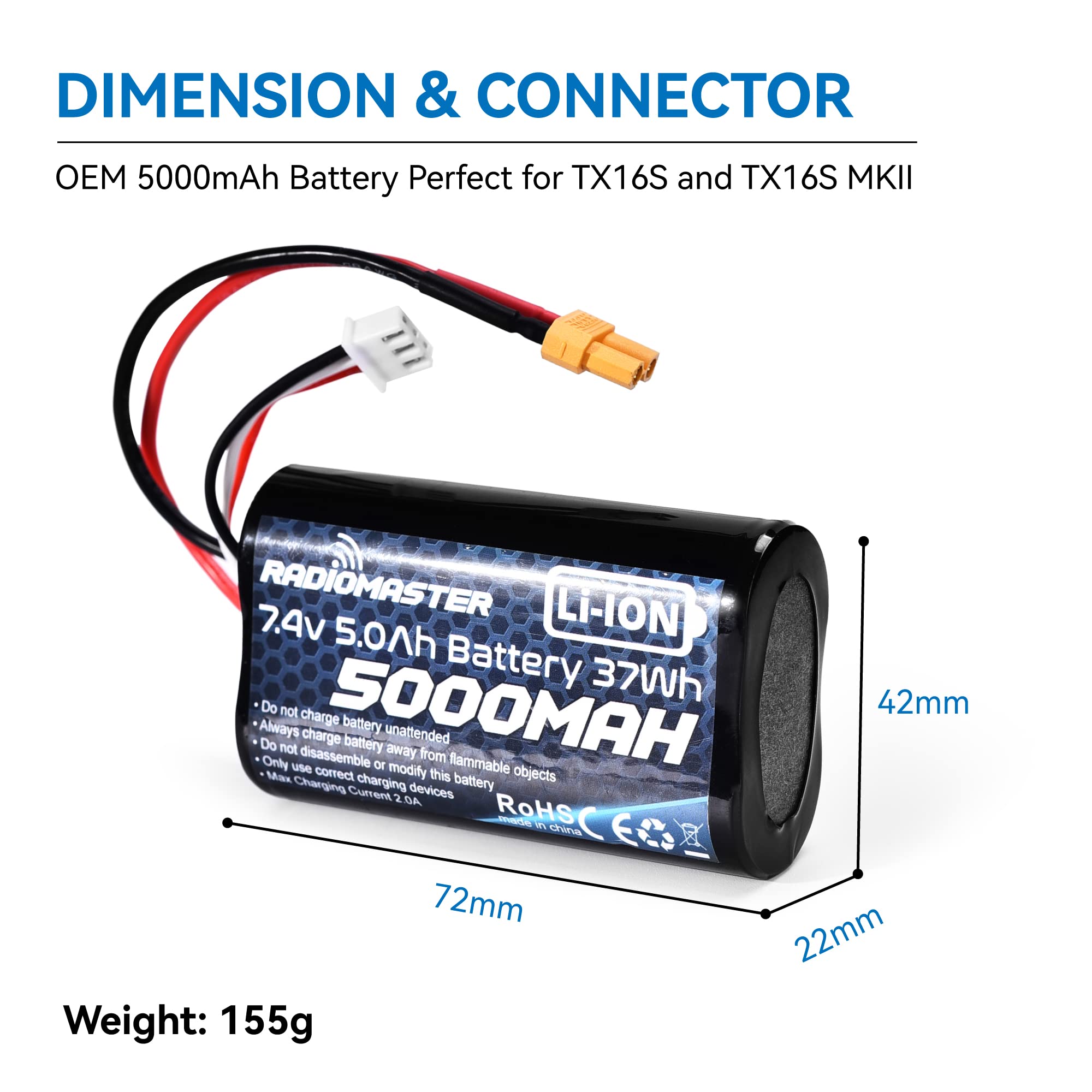 Amazon.com: SPEEDY BEE Radiomaster TX16S Battey Transmitter OEM