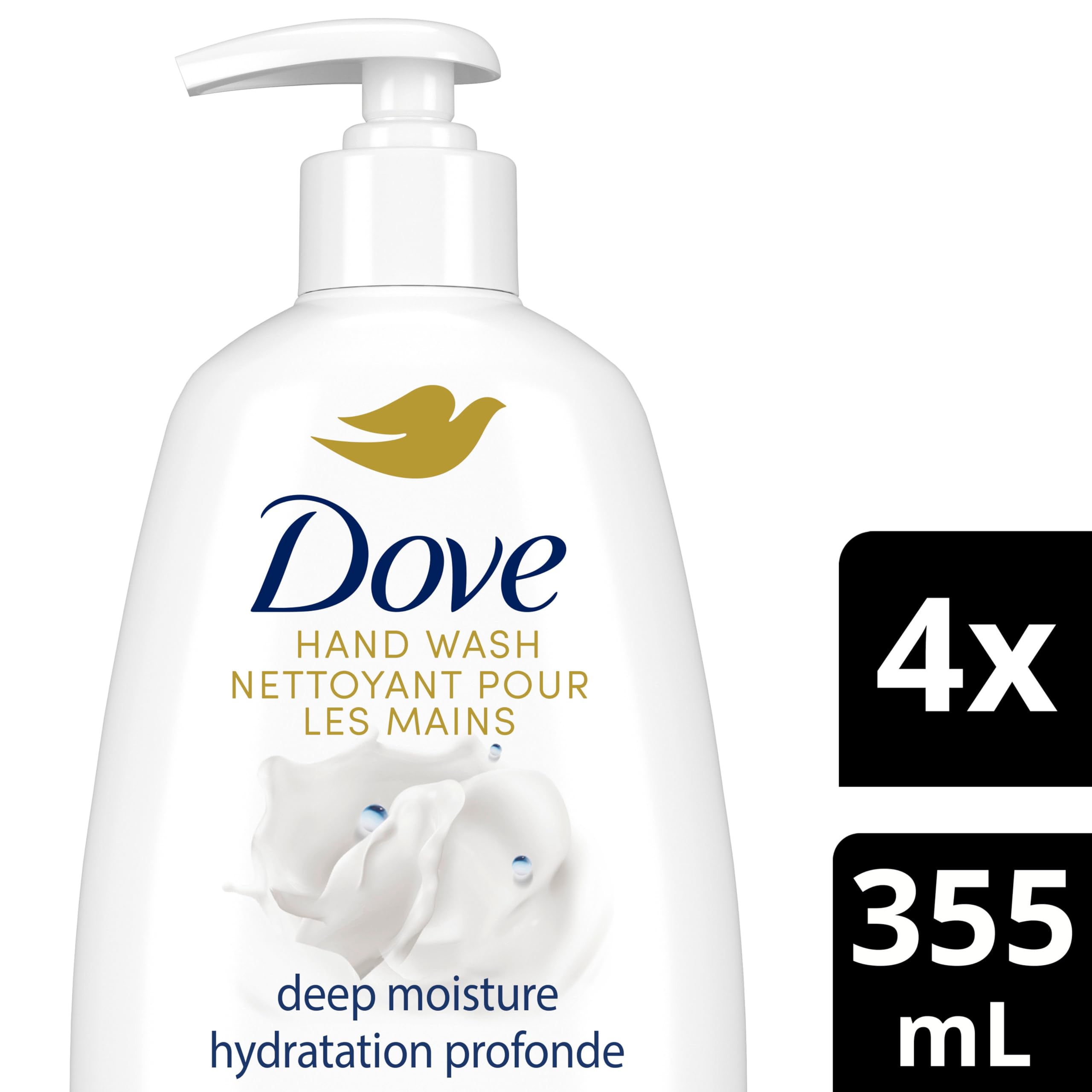 Dove Advanced Care Deep Moisture Nourishing Hand Wash, 355 ml (Pack Of 4)