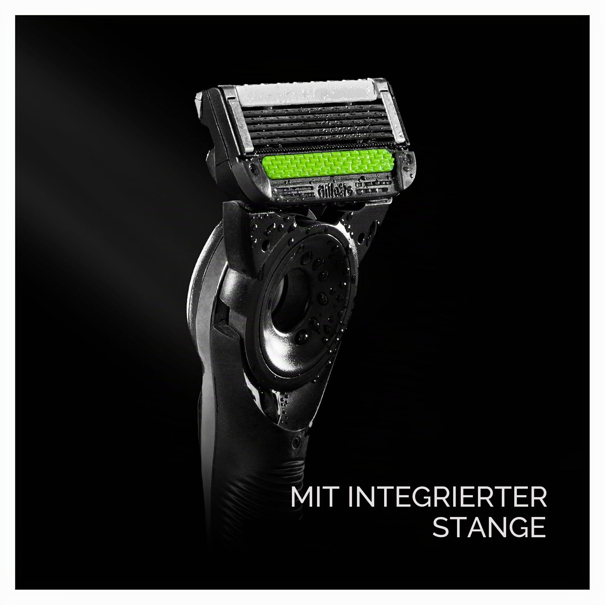 Gillette LABS Herrenrasierer, mit 1 Gillette LABS Klingen mit integriertem Stab, Magnetbasis, Feuchtigkeitscreme für Gesicht und Bart, Reiseetui, Grau, manueller Rasierer, echte Rasierklingen