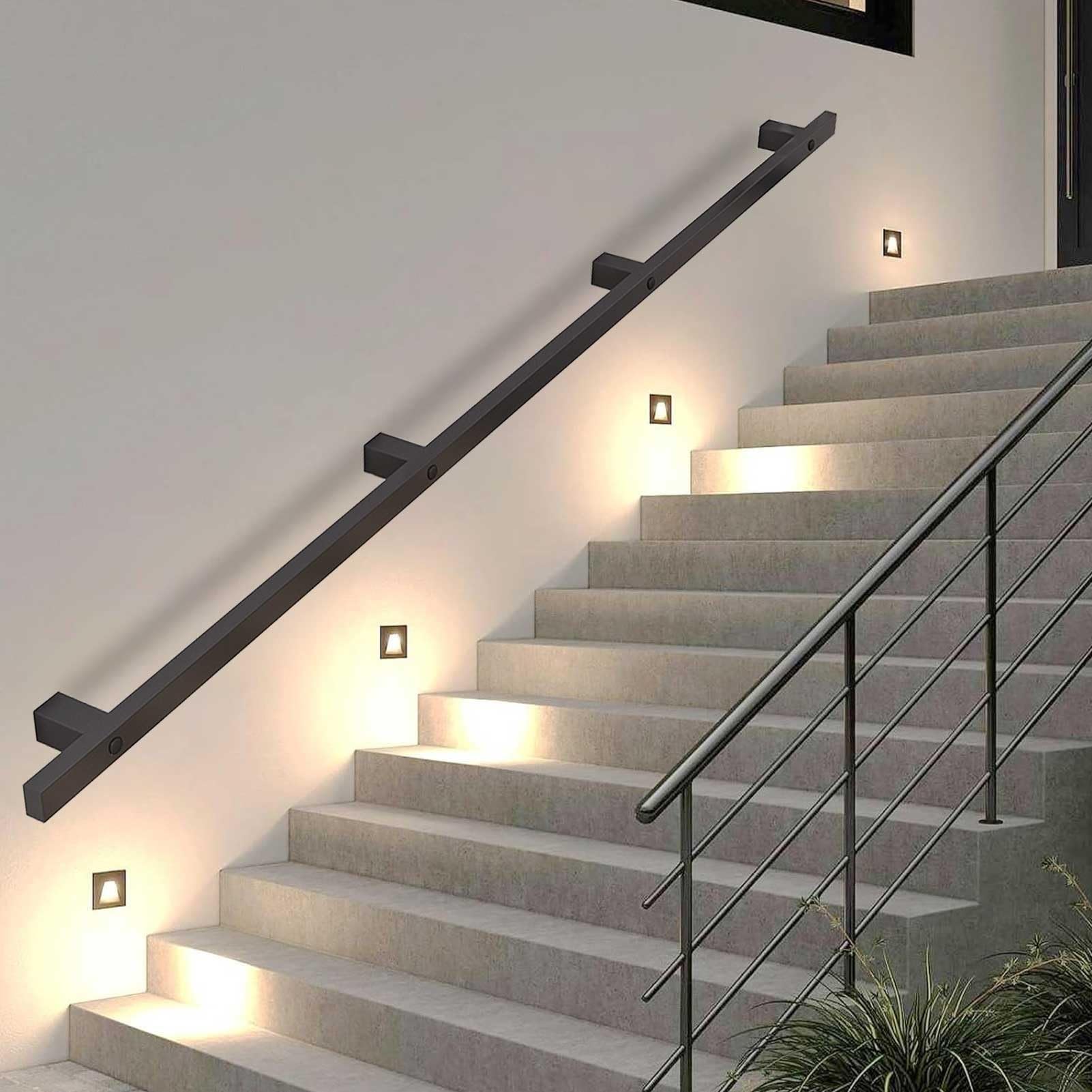 Rambarde d'escalier antidérapante contre les risques de chute en intérieur ou extérieur