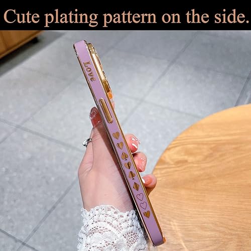 Miniatura 10 de Funda magnética para iPhone 14 Pro Max para mujeres y hombres compatible con MagSafe , bonita funda trasera suave con corazón de amor, protección