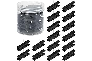 60-Piece Thumbtack Clothespins: Decorative and Functional