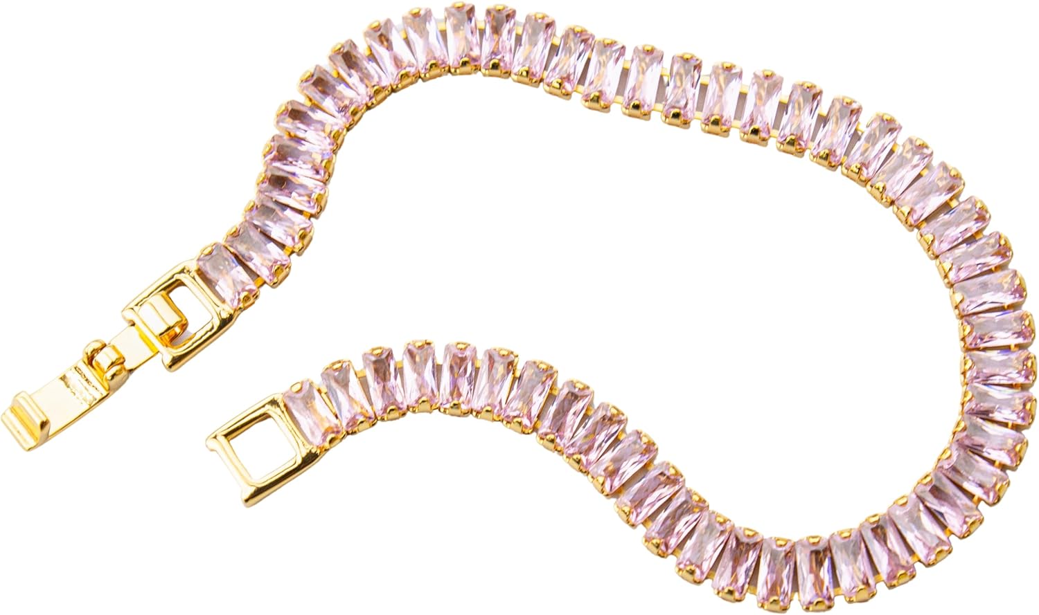 Silver Smile - 18K Gold Vermeil Modern Tennis Bracelet for Women – Hypoallergenic, Tarnish Resistant, Bold Elegant Design – Elegant Anniversary, Birthday, or Graduation Gift - Image 9