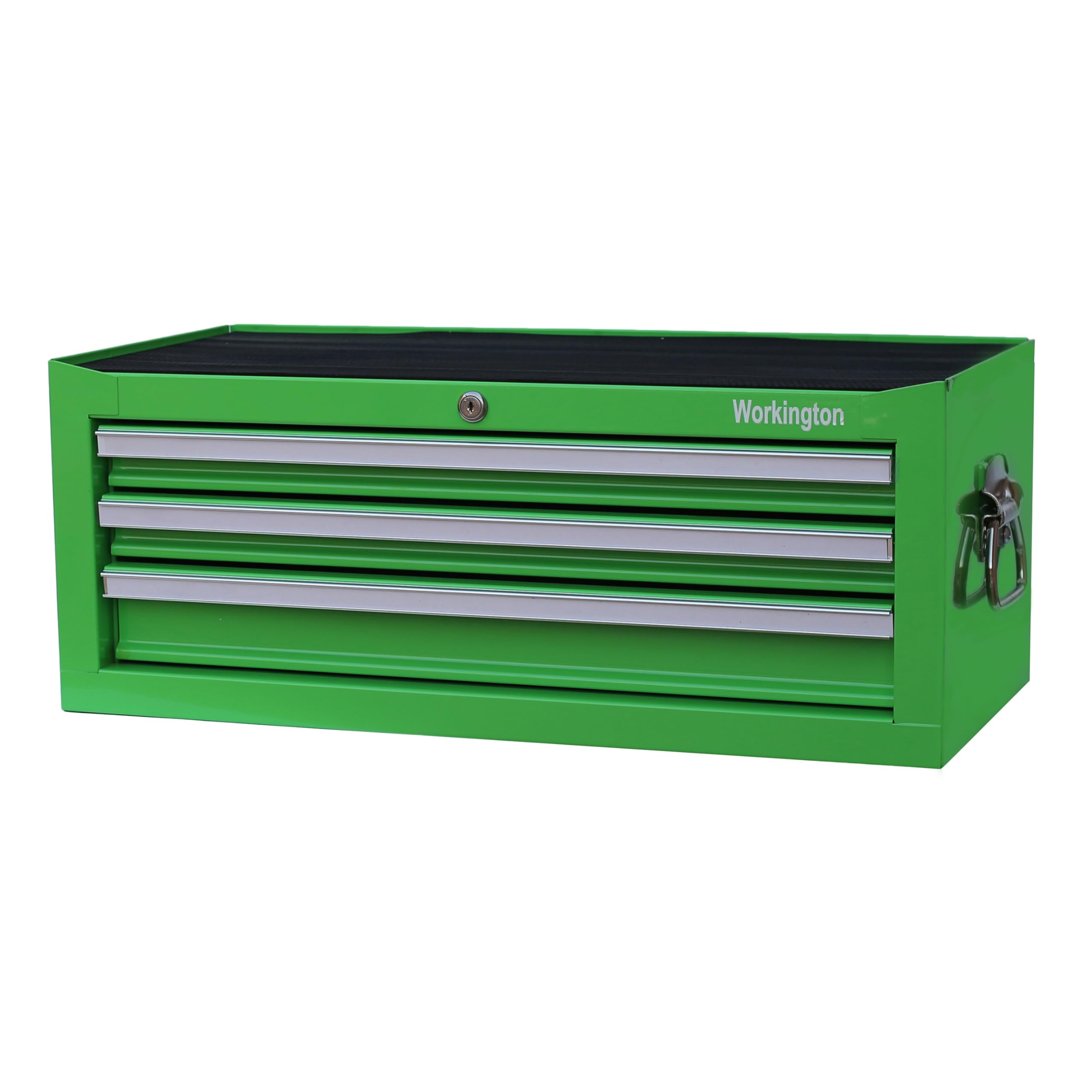 Workington Industrial 3 Drawers Portable Metal Intermediate Box, 26" Middle Tool Chest Cabinet with Ball Bearing Drawer Slides, Steel Tool Storage Box