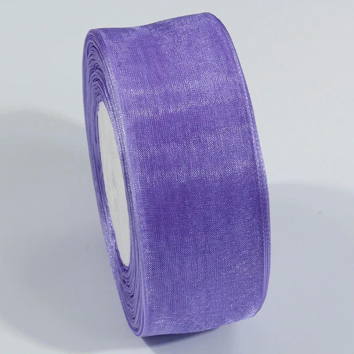 CIVIOOH 50 Yards Sheer Chiffon Ribbon Organza Satin Ribbons for Gift Wrapping Wedding Decoration Bouquets Party DIY Crafts