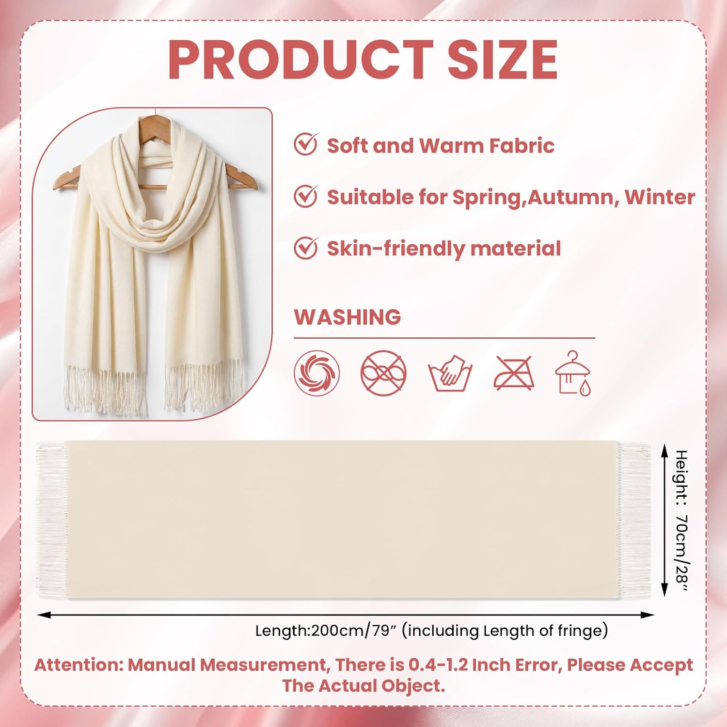 12 Sets Wedding Pashmina Shawls Wraps Gift for Guests Elegant Bridal Bridesmaid Winter Wedding Party Favors - Image 4