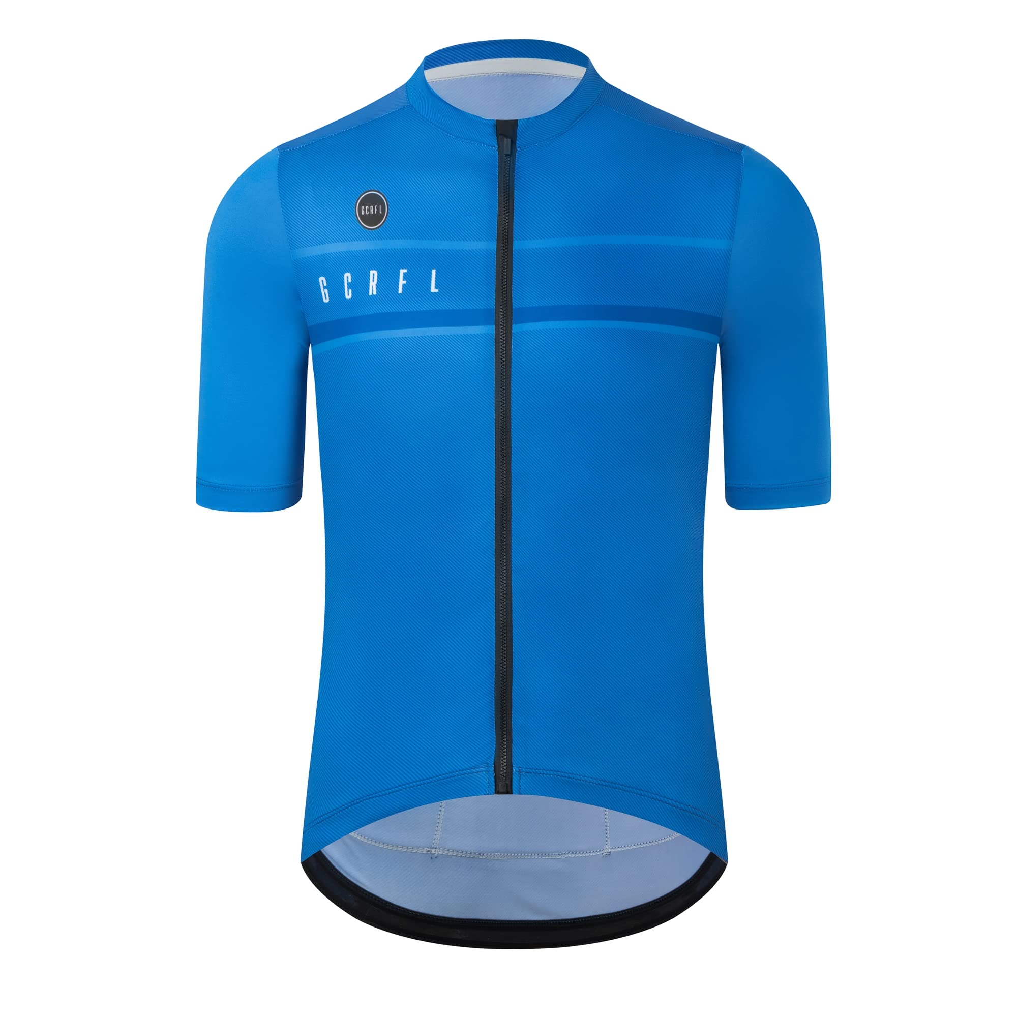 GCRFL Cycling Jersey Set Shorts Sleeves Bike Jersey Mens Bib Shorts High Density Pad, Lightweight PRO Race Fit Zipper Pocket