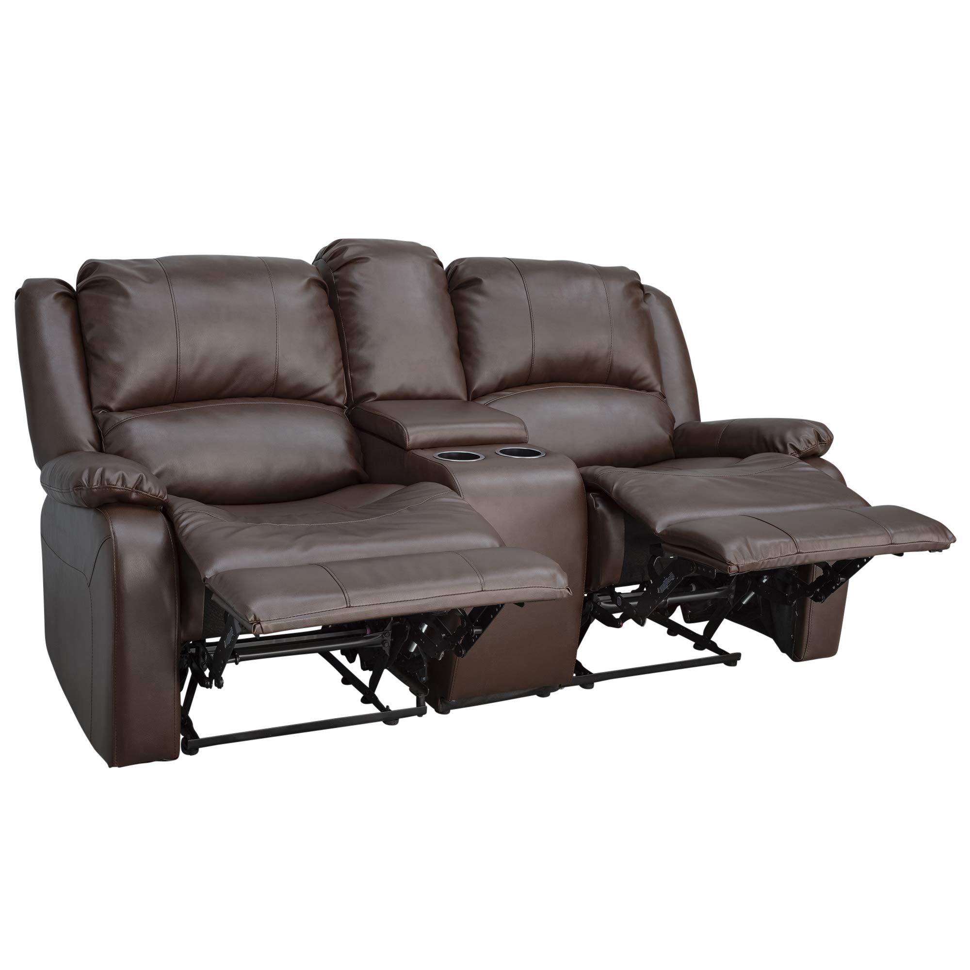 RecPro Charles Collection 70" Double Recliner RV Sofa & Console RV