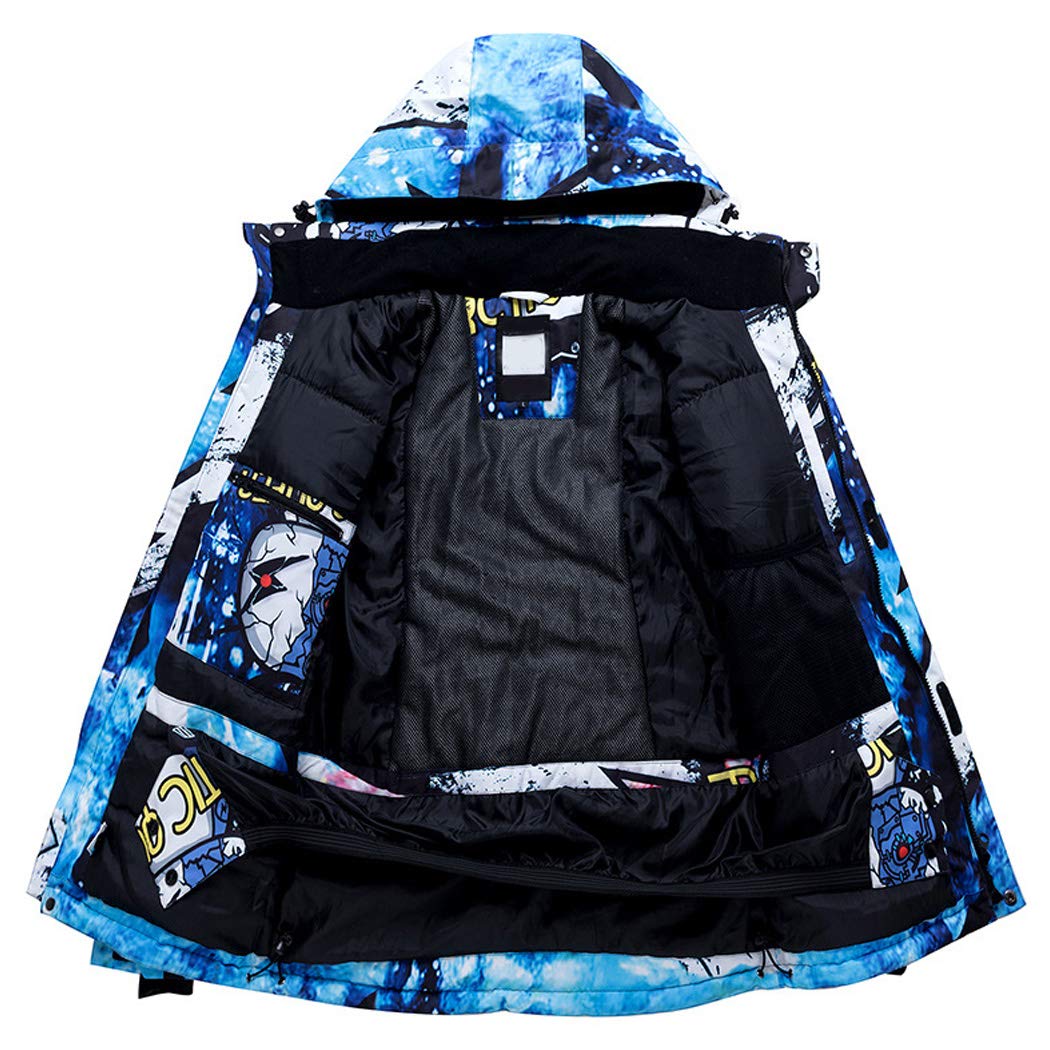 Hangmax, set di tuta da neve, da uomo e donna, giacca da sci, impermeabile, calda tuta da sci Camuffamento leggero S