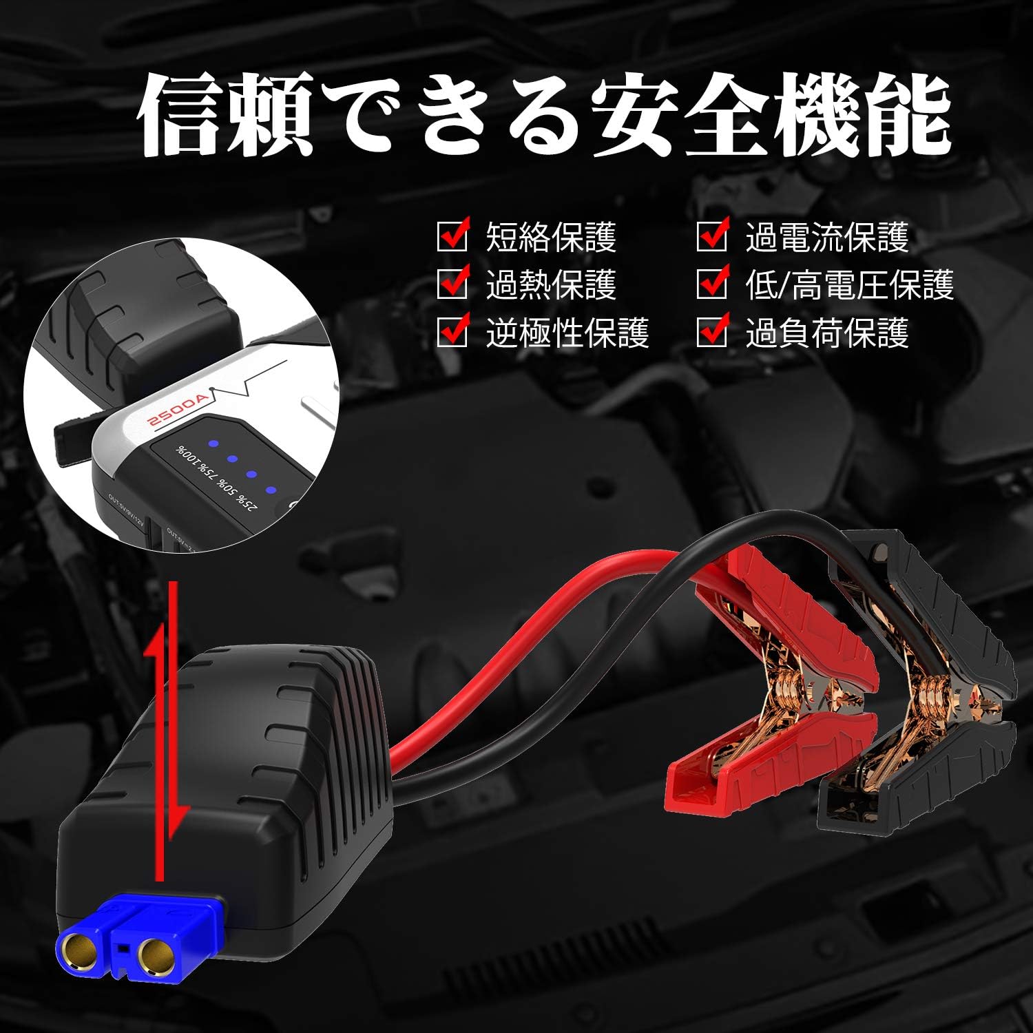 人気の 送料無料 新品 ジャンプスタータ 00aピーク電流 Qdsp 8 0l以下のガソリン車 ワイヤレス充電 12v車用エンジンスターターqc3 0スマ ランキング受賞 Y Hb Co Il